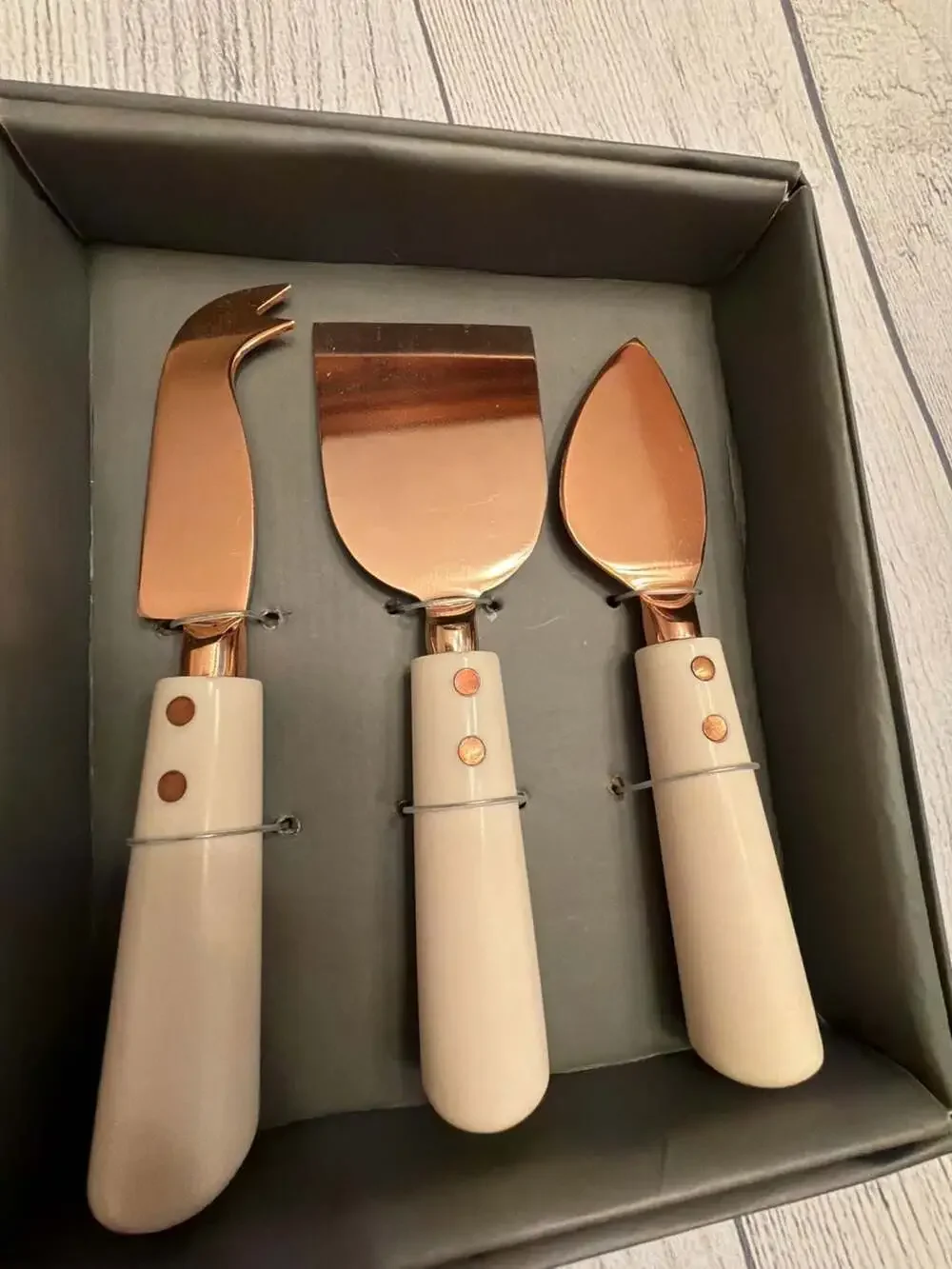 Thirstystone 3-Piece Copper Tip Cheese Knife Set